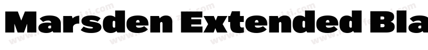 Marsden Extended Black字体转换